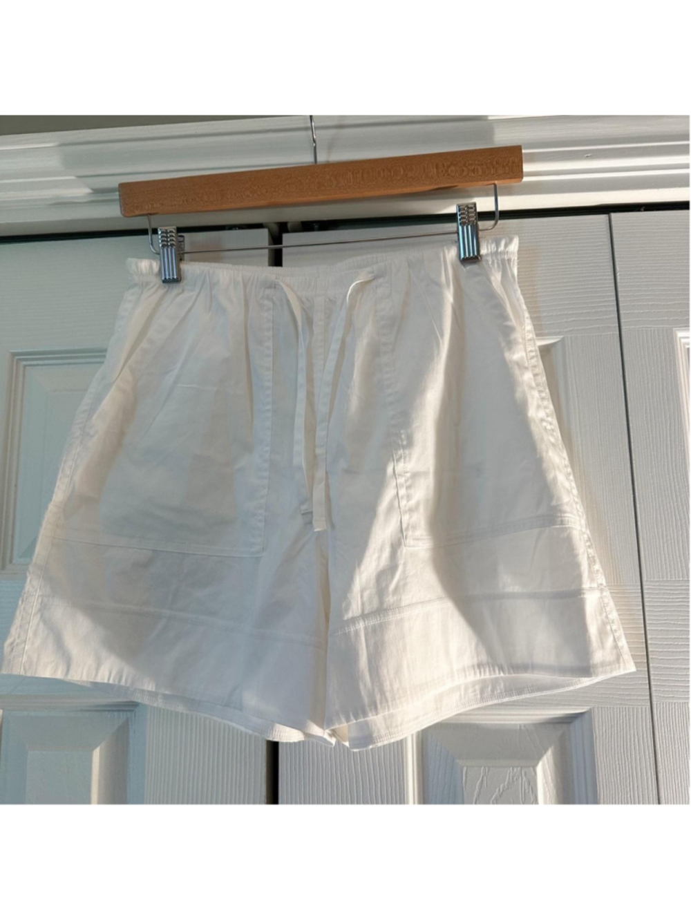 Lululemon white cotton & linen shorts size XS #athletic #yoga